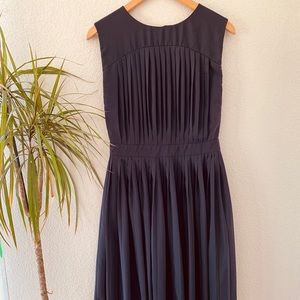 All Saints Grey Pleated Reagan Dress